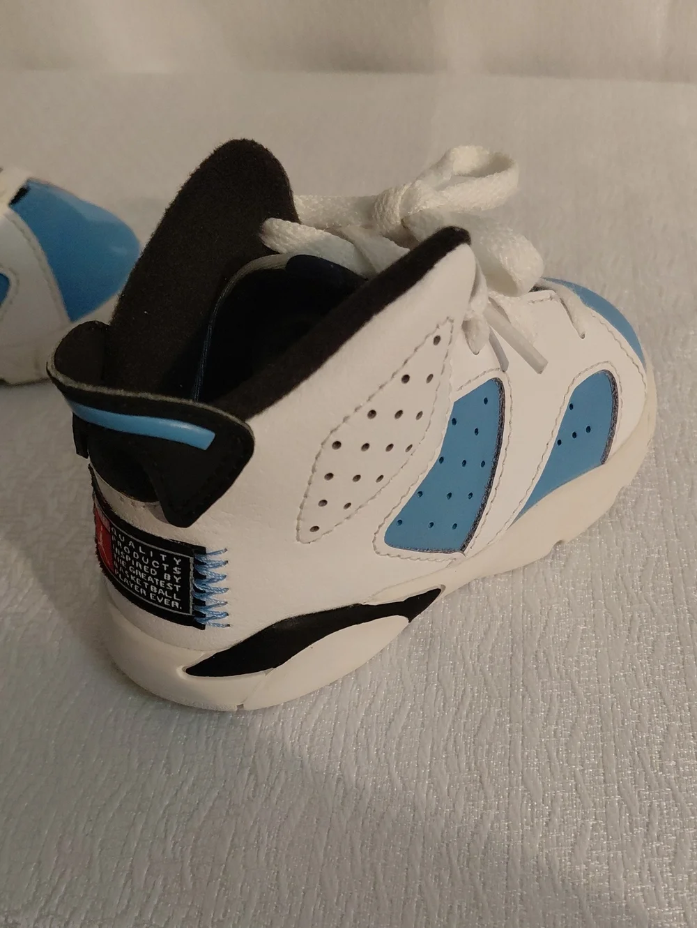 Jordan Toddler 5C Retro TD Sneakers in White and Light Blue Atheletic DV606-410